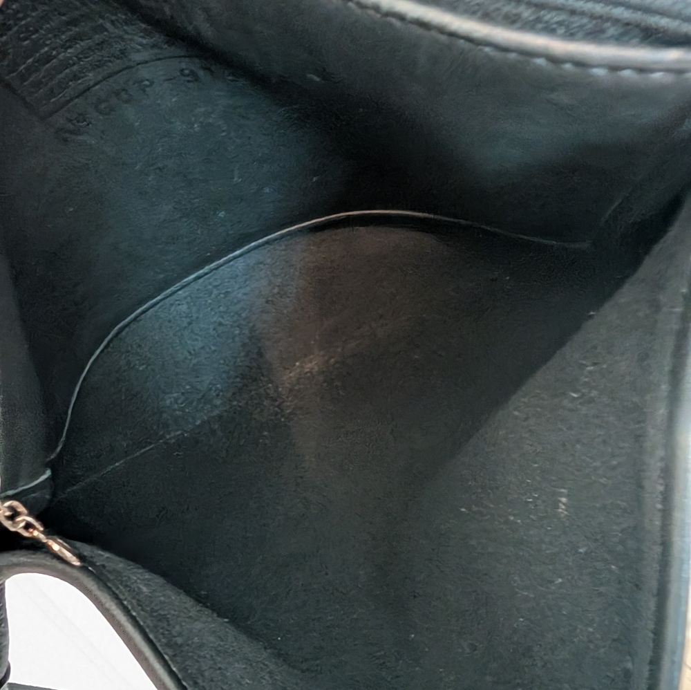 Coach Vintage Hippie Flap Saddle Soft Black Leather Large Crossbody Bag 9134 - Picture 13 of 14